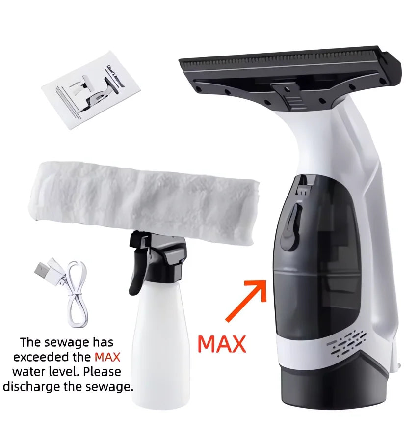 SparkleGlide Cordless Window Cleaning Kit